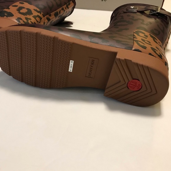 Hunter Refined Hybrid Print Short Rain Boots Sz 9 - Picture 2 of 8